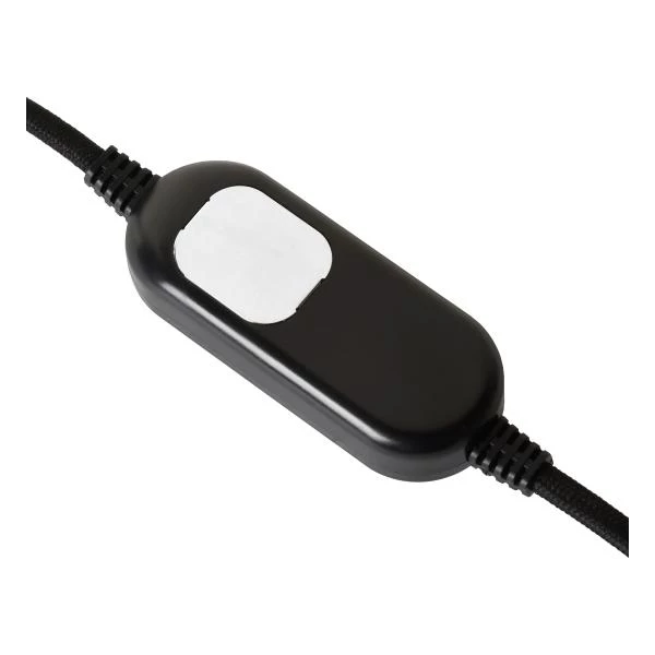 Lucide PEPIJN - Lampe de bureau - 1xE14 - Noir - détail 3